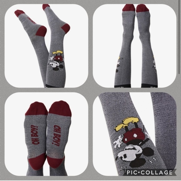 FIGS Mickey Mouse Oh Boy! Sock NWOT Medium - Picture 2 of 6